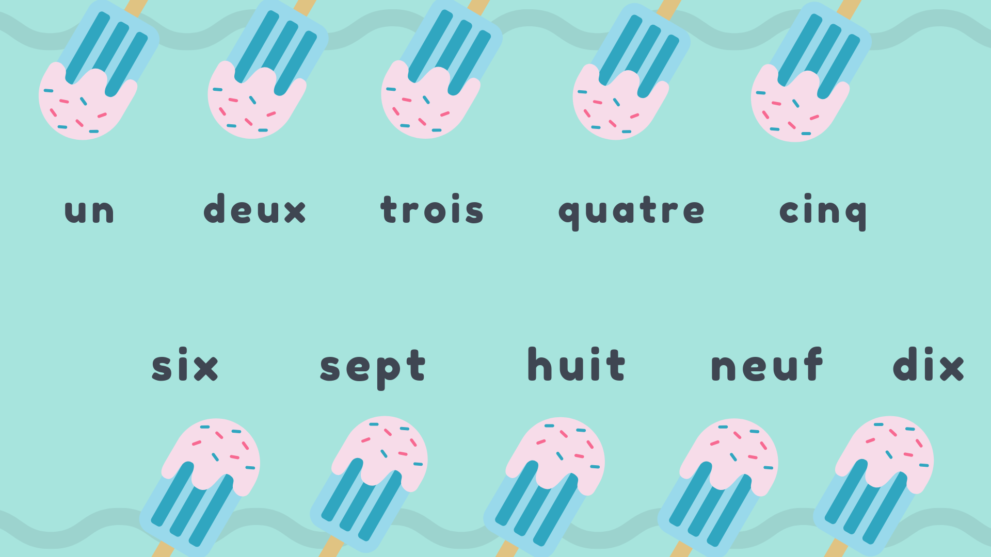 french count ten numbers learn memorize learning pronounce way