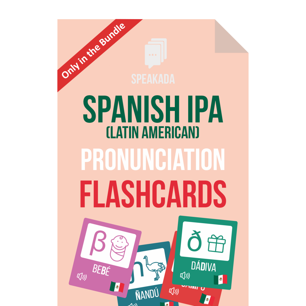The International Phonetic Alphabet (Ipa) Anki Deck / Spanish Pronunciation Guide Spanish Ipa Flashcards Speakada
