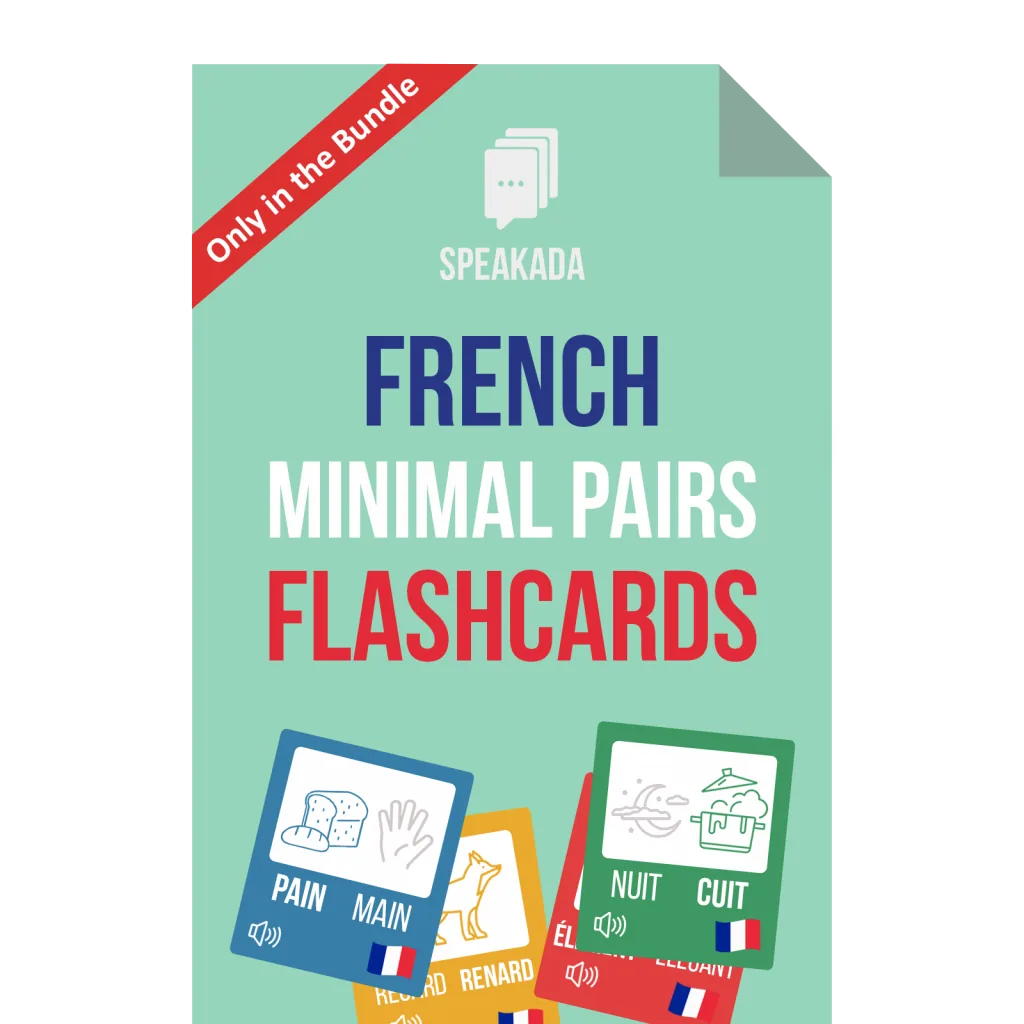 French Minimal Pairs Flashcards Cover