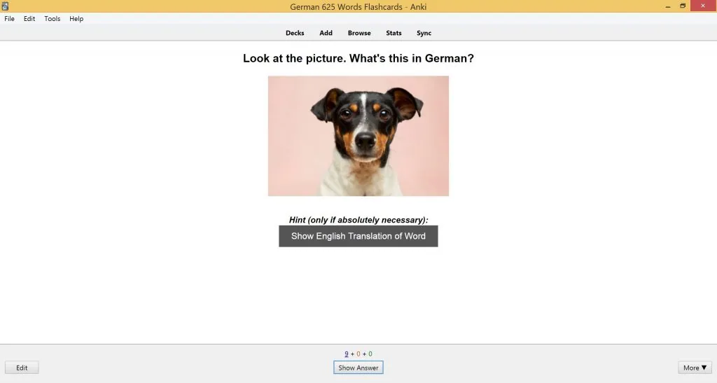 Speakada German 625 Words Flashcard