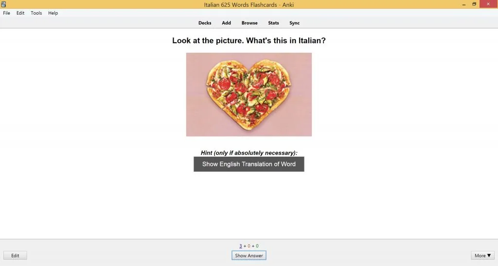 Speakada Italian 625 Words Flashcard