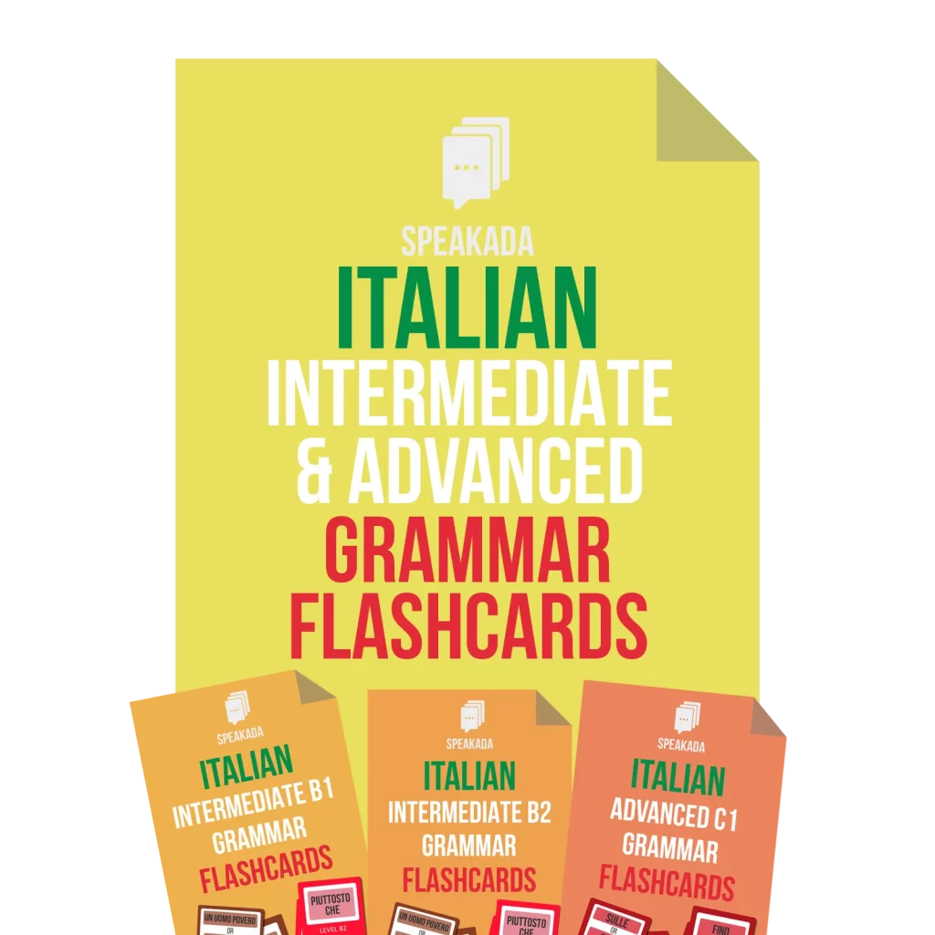 Italian Grammar Intermediate & Advanced (B1, B2 & C1) cover