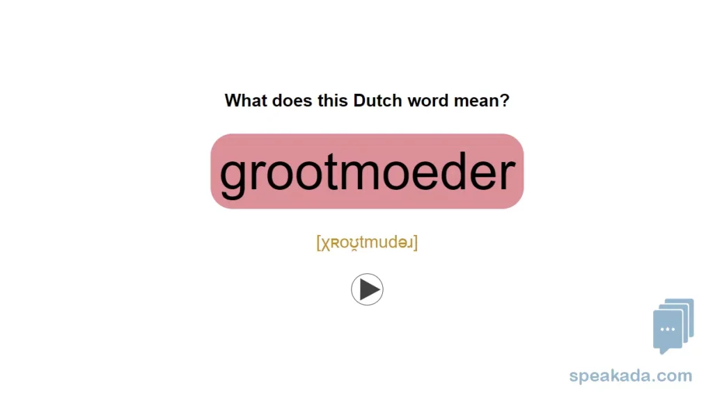 Dutch 500 Picture Words — back of card showing audio and IPA