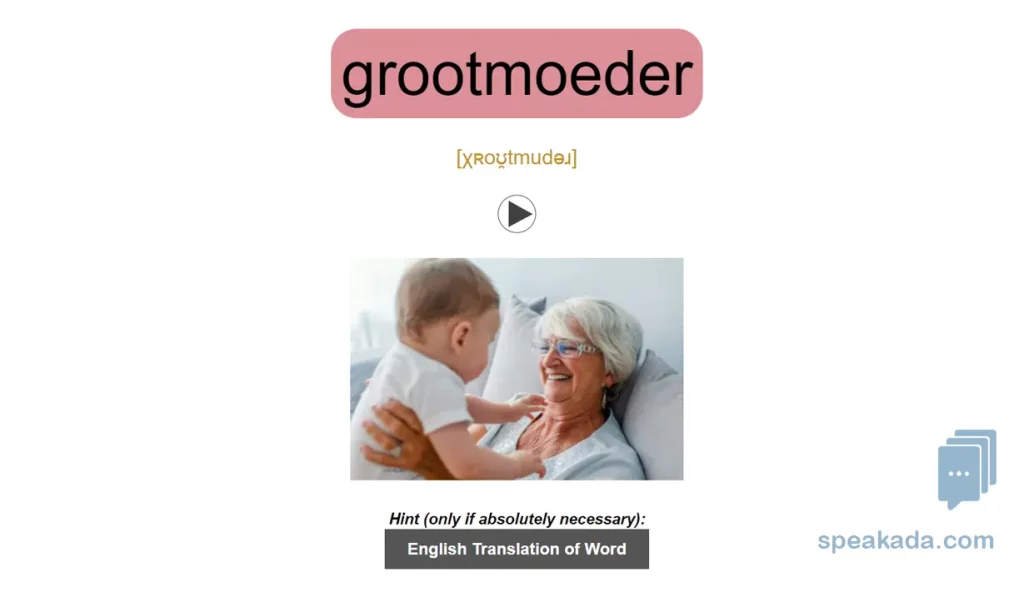 Dutch 500 Picture Words — de/het color coding shown on card