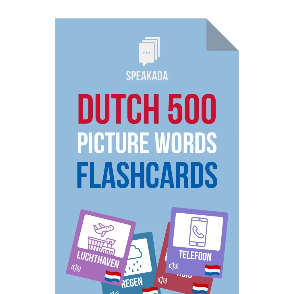 Dutch 500 Picture Words Flashcards