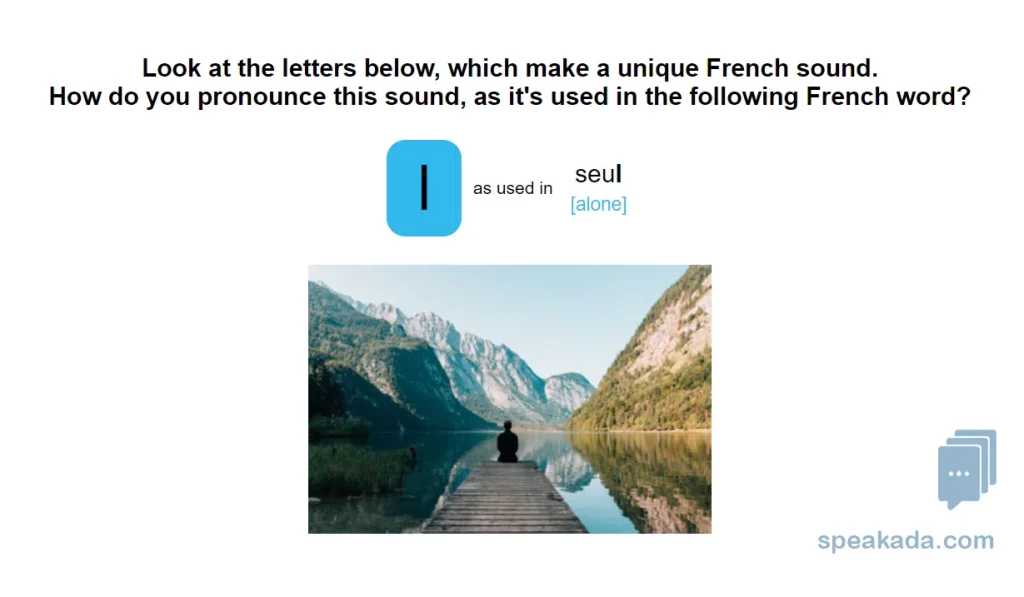 Example of French IPA flashcard
