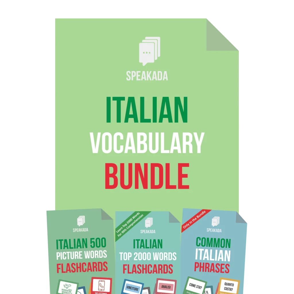 Italian Vocabulary Bundle