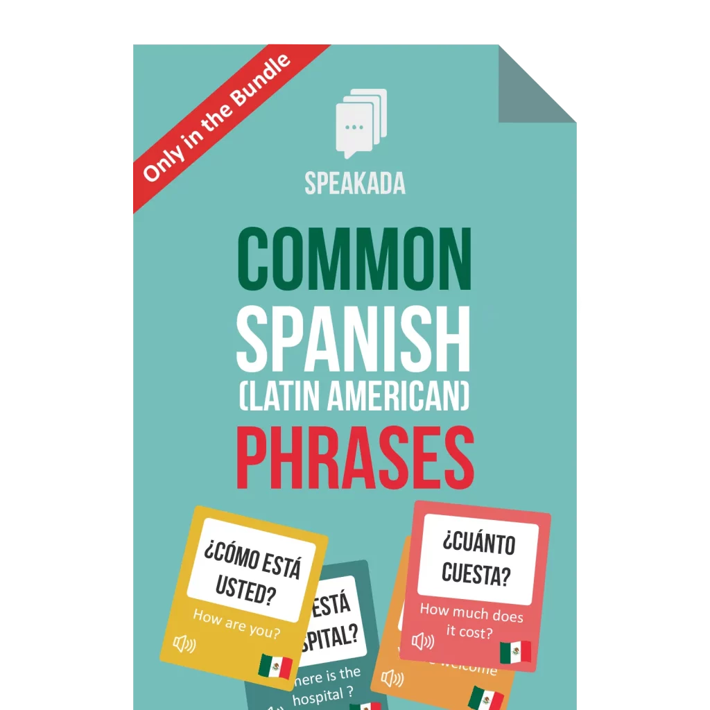 Spanish Common Phrases Flashcards cover