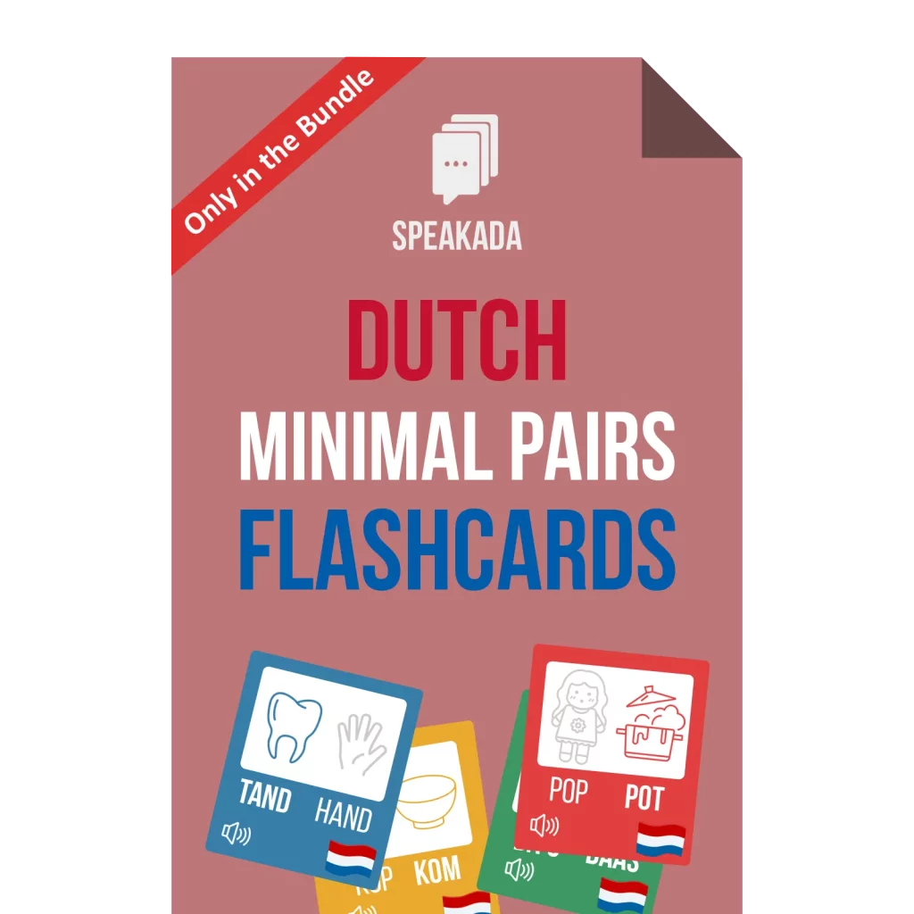 Dutch Minimal Pairs Flashcards