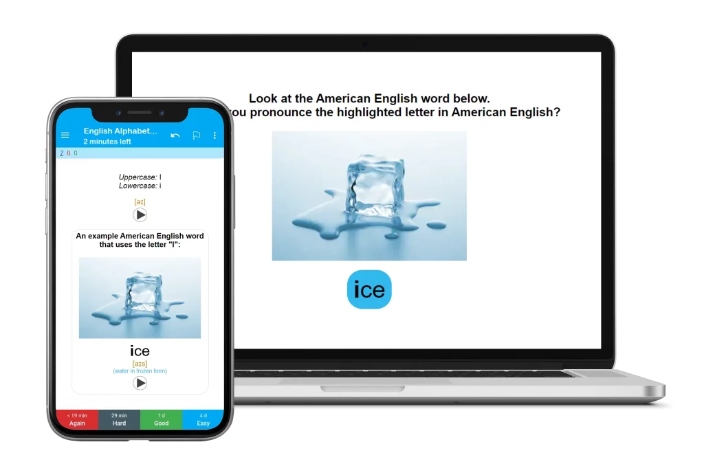 English Alphabet Flashcards on Anki