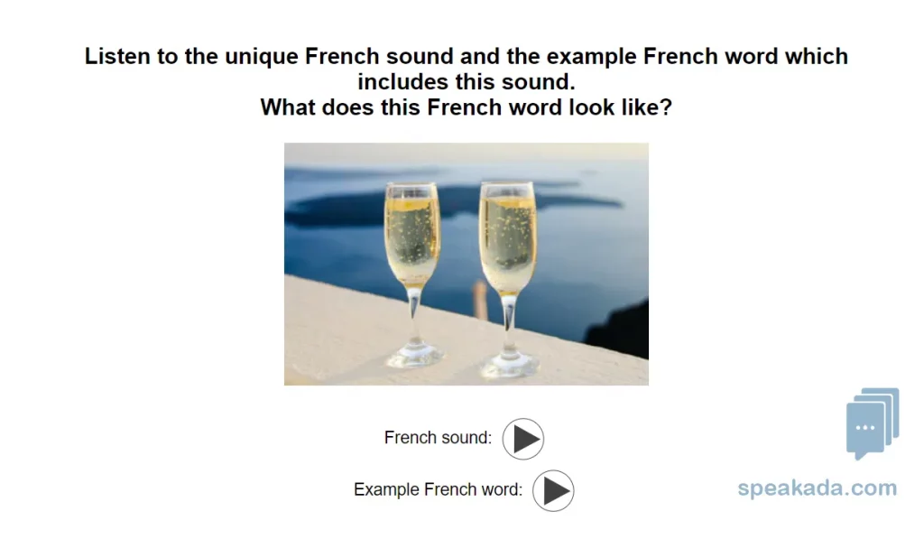 Front of flashcard — IPA symbol with audio prompt