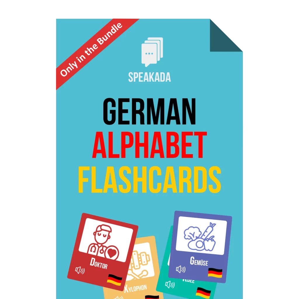 German Alphabet Flashcards