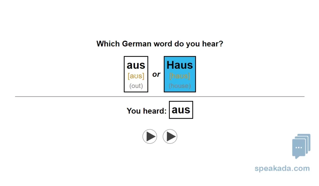 Card showing the single-sound difference highlighted in IPA