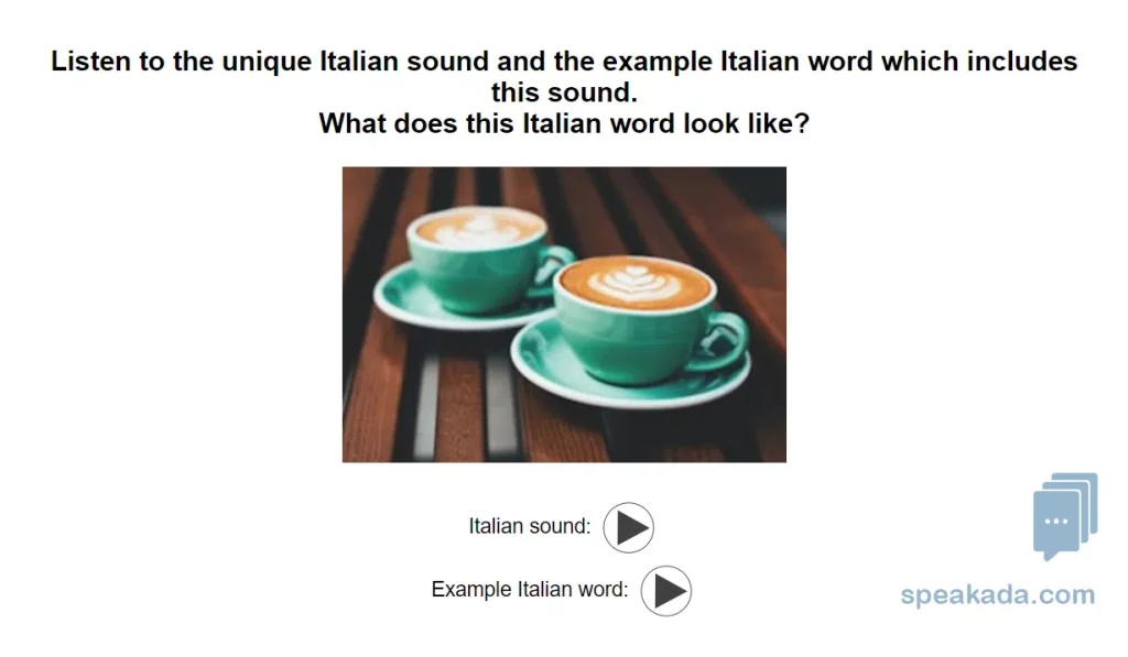 Back of flashcard — articulation guide and example words