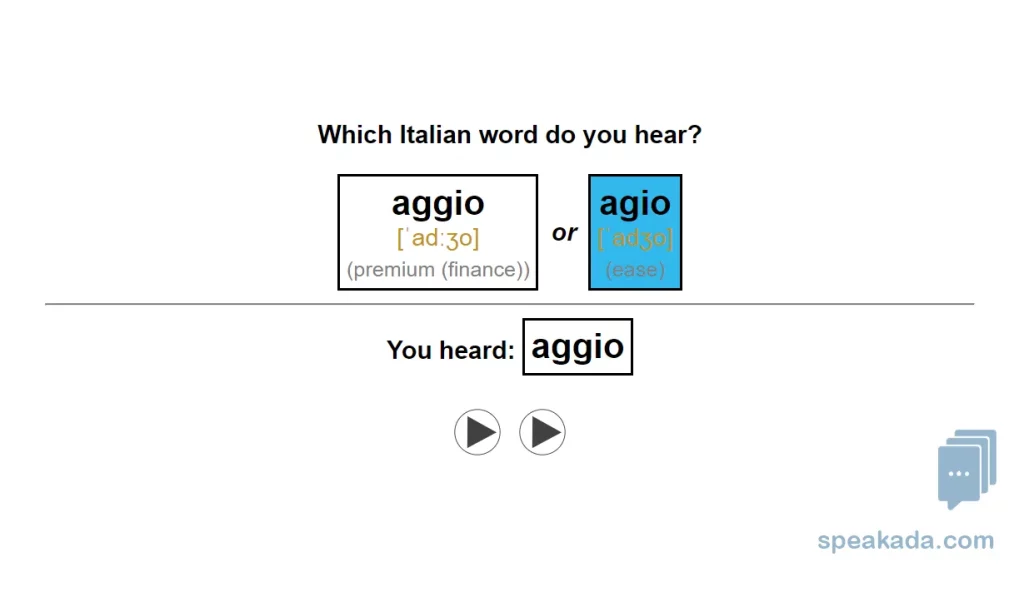 Card showing the single-sound difference highlighted in IPA