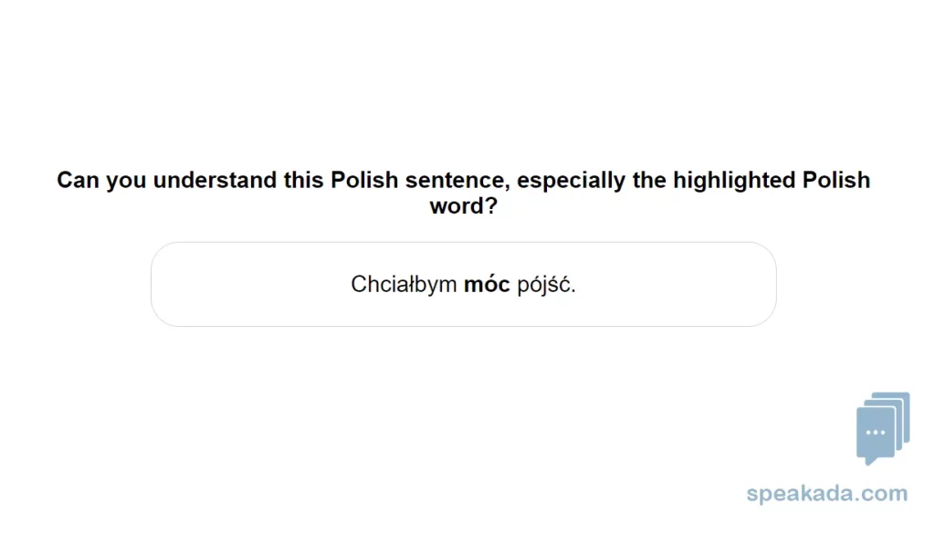 Polish Top 2000 Words example flashcard