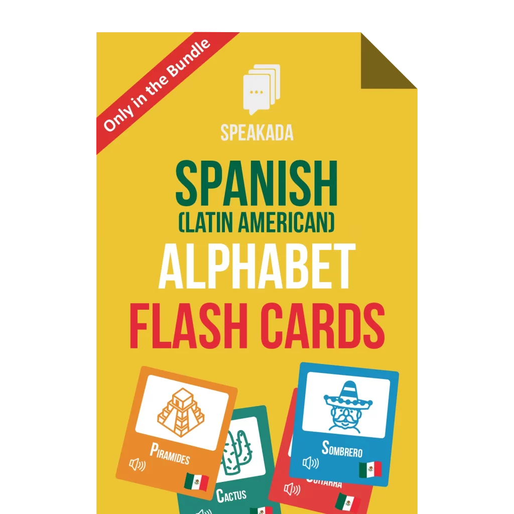 Spanish Alphabet Flashcards