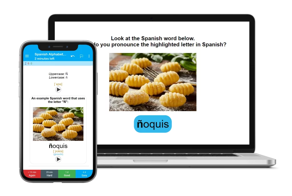 Spanish Alphabet Flashcards on Anki