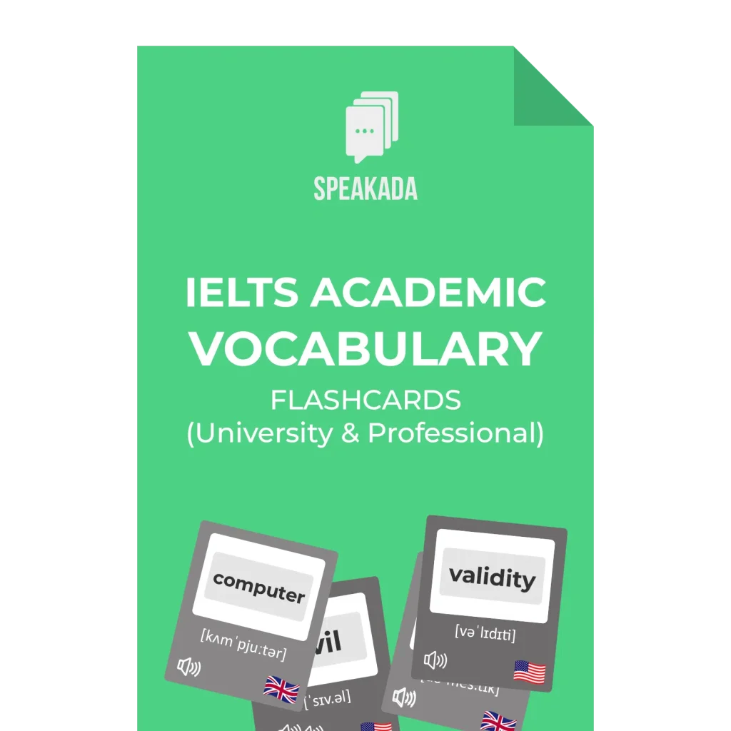 IELTS Academic Vocabulary Flashcards Cover