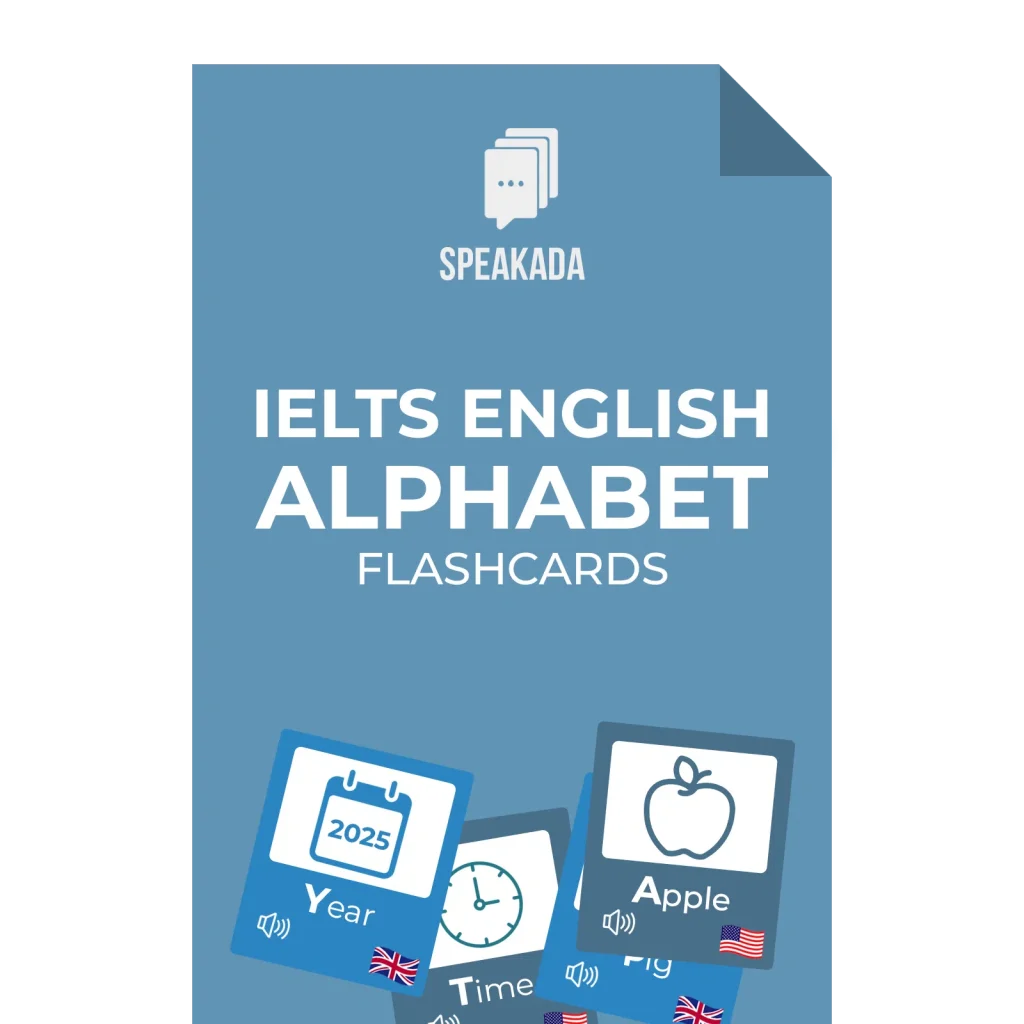 IELTS English Alphabet Flashcards