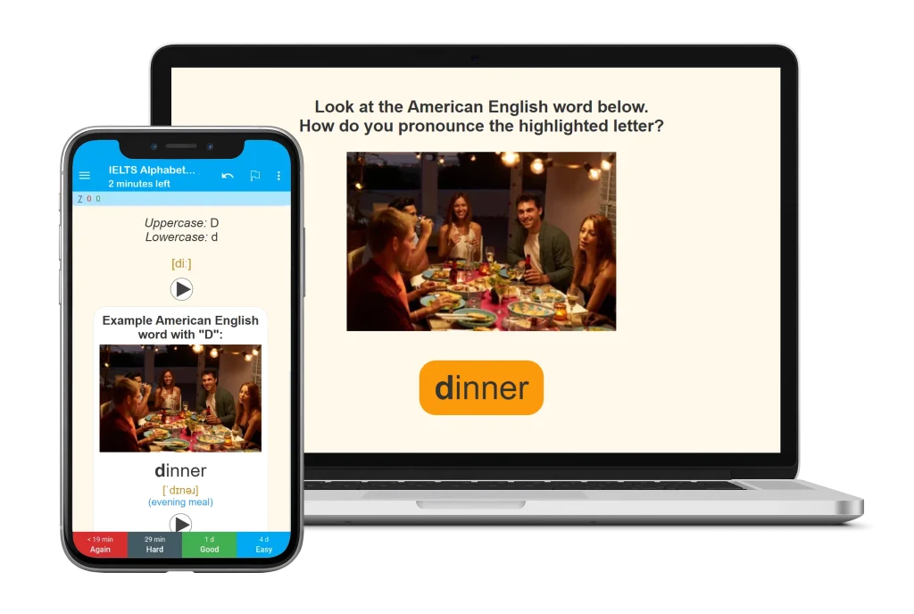IELTS English Alphabet Flashcards on Anki