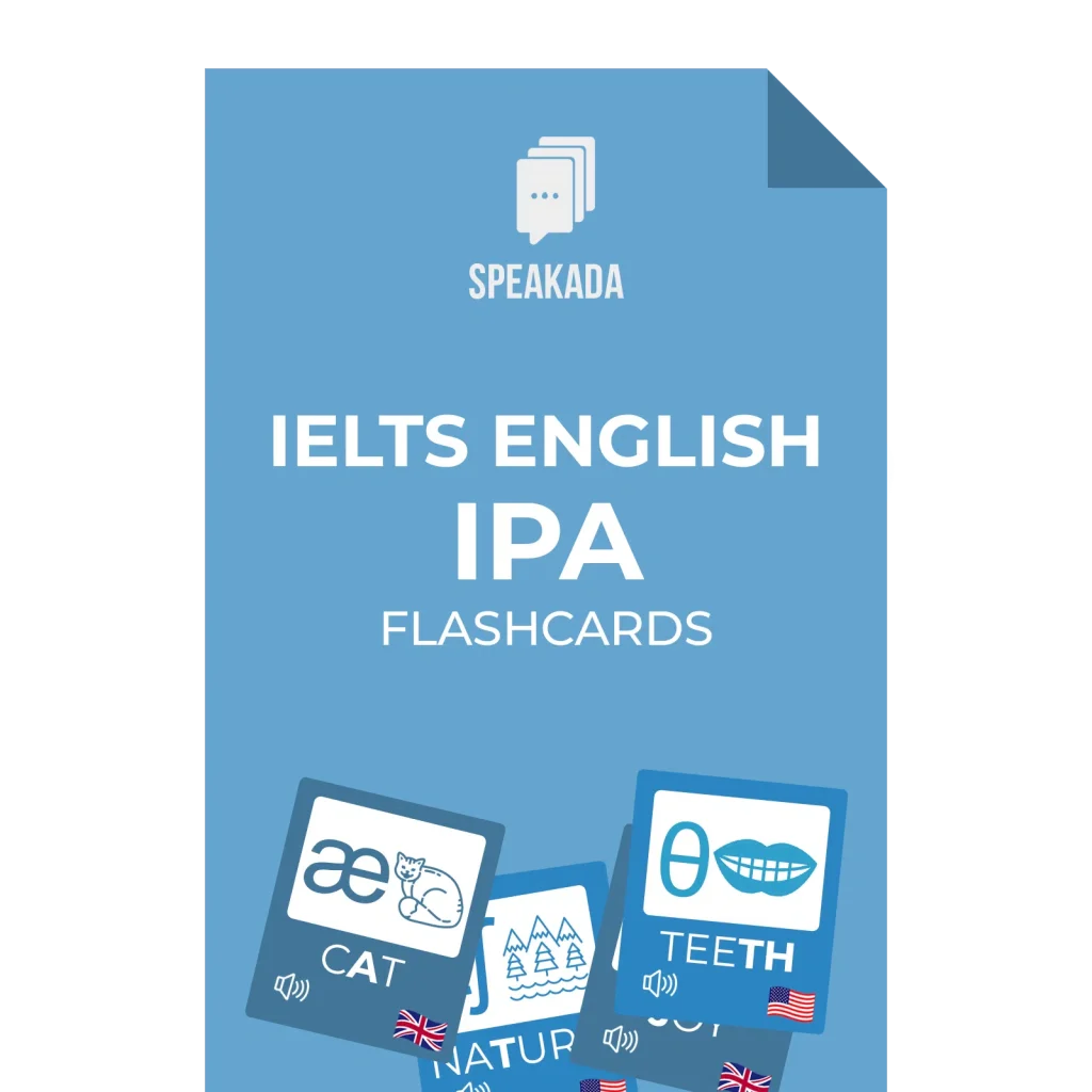 IELTS English IPA Flashcards