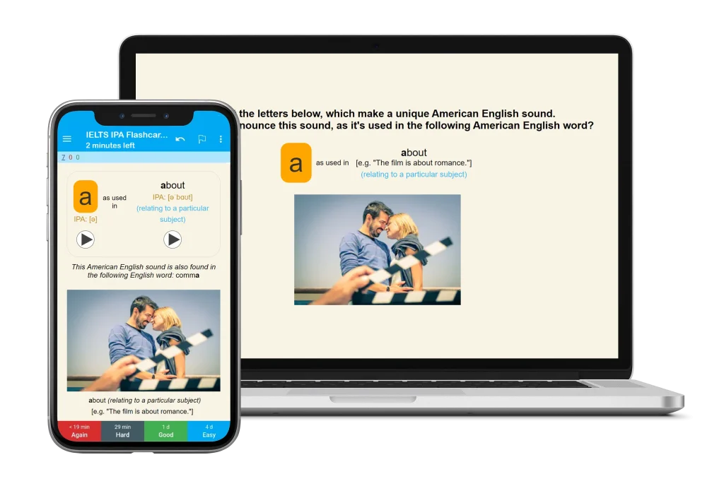 IELTS English IPA Flashcards on Anki