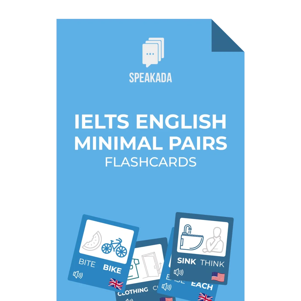 IELTS English Minimal Pairs Flashcards