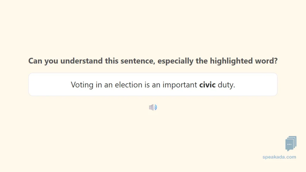 Variation 2 card — another Bands 5–8 word in natural sentence context