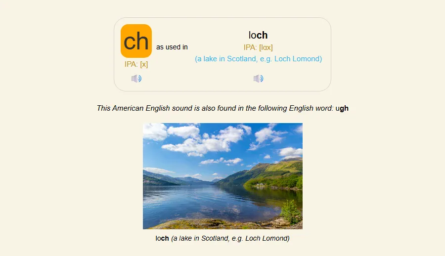 Back of flashcard — high-quality audio and pronunciation answer