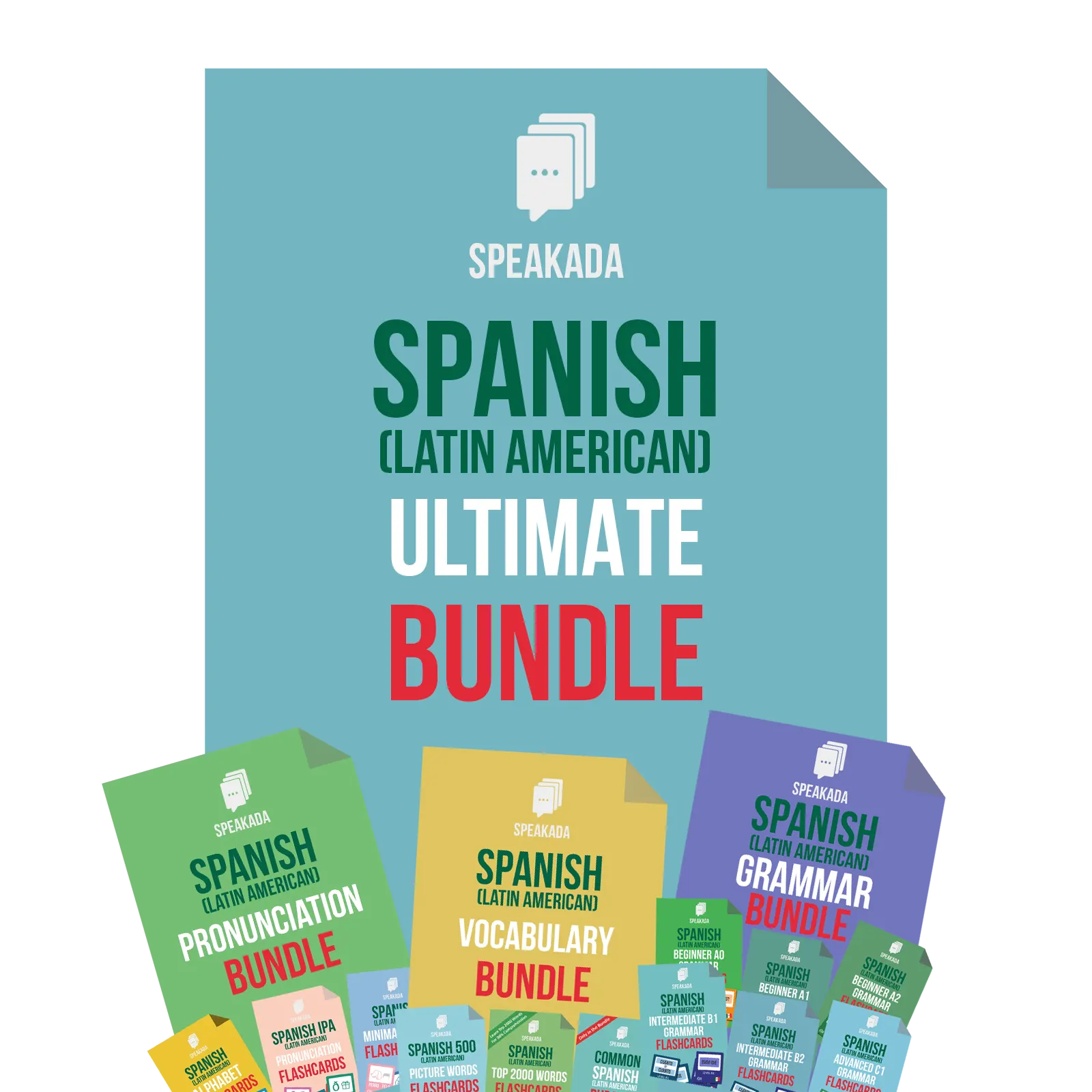 Ultimate Spanish Flashcards Bundle