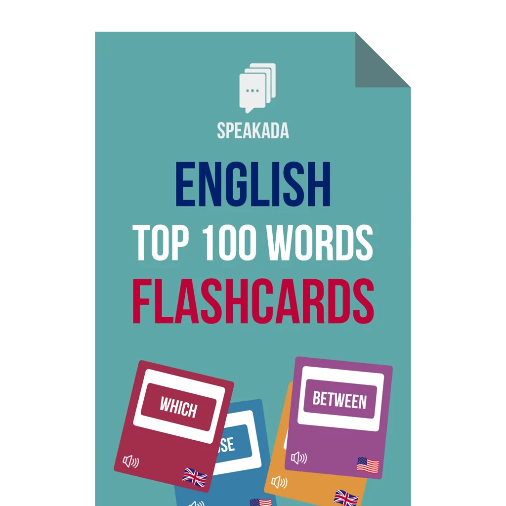 British English (UK) Top 100 Words Flashcards