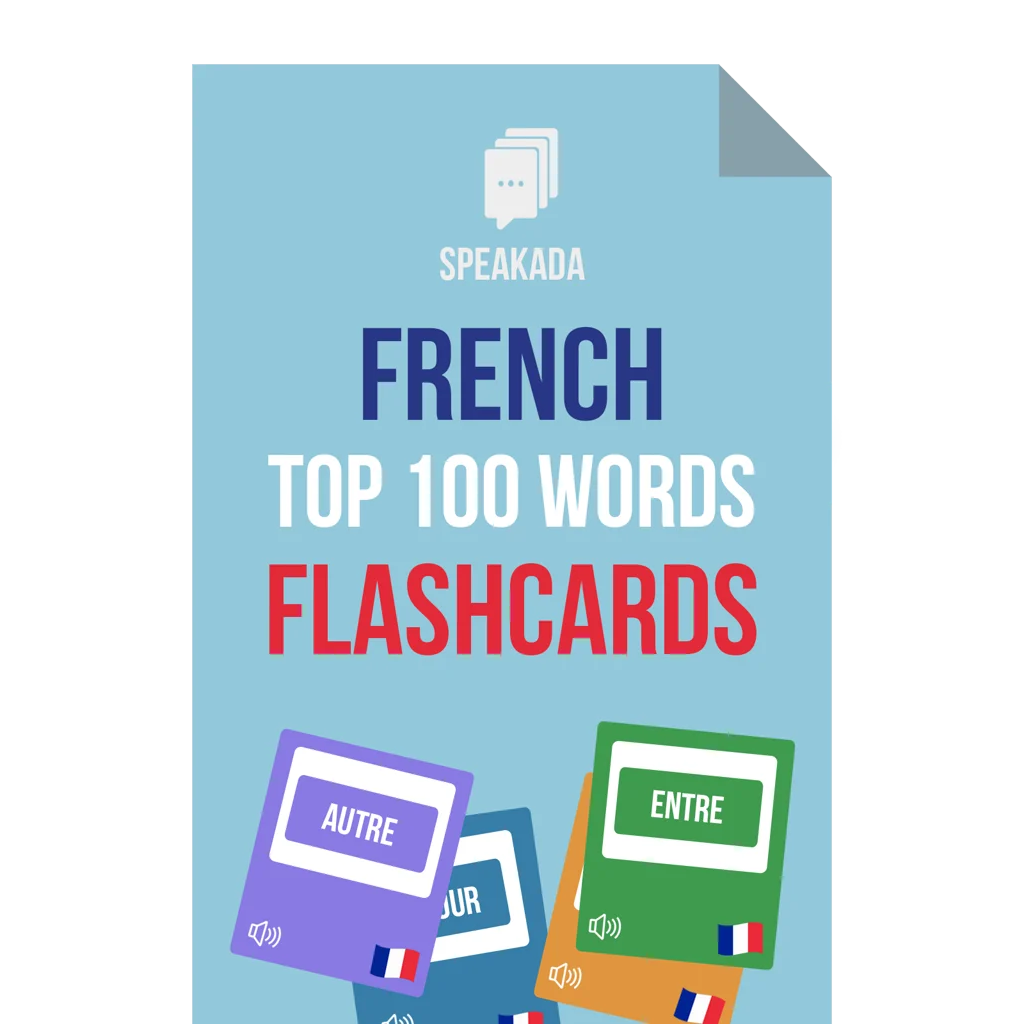 French Top 100 Words Flashcards