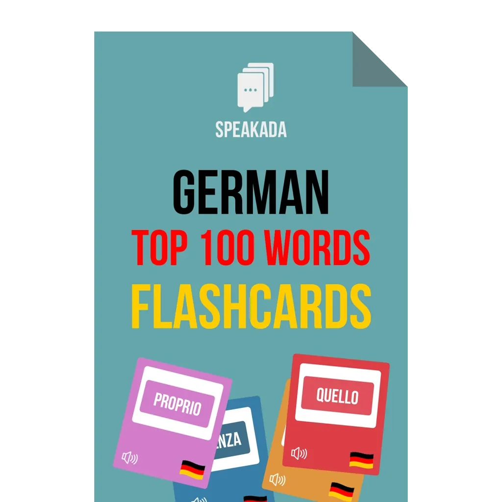 German Top 100 Words Flashcards