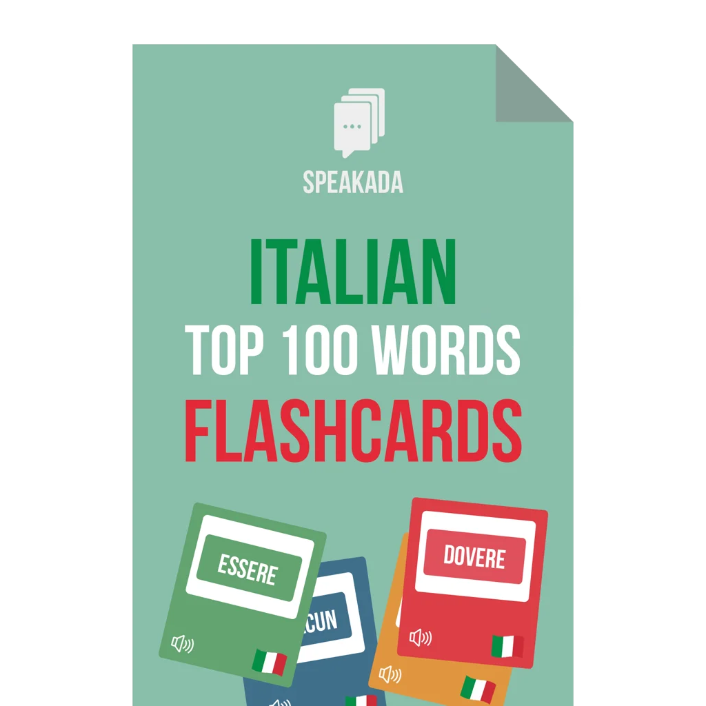 Italian Top 100 Words Flashcards