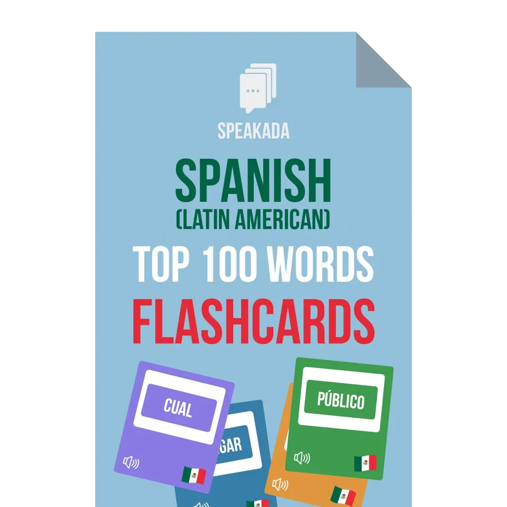 Spanish Top 100 Words Flashcards