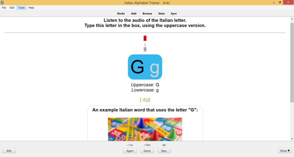Italian Alphabet Flashcards Anki for Beginners SPEAKADA
