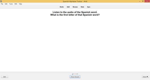 Spanish Alphabet Flashcards: Anki For Beginners 