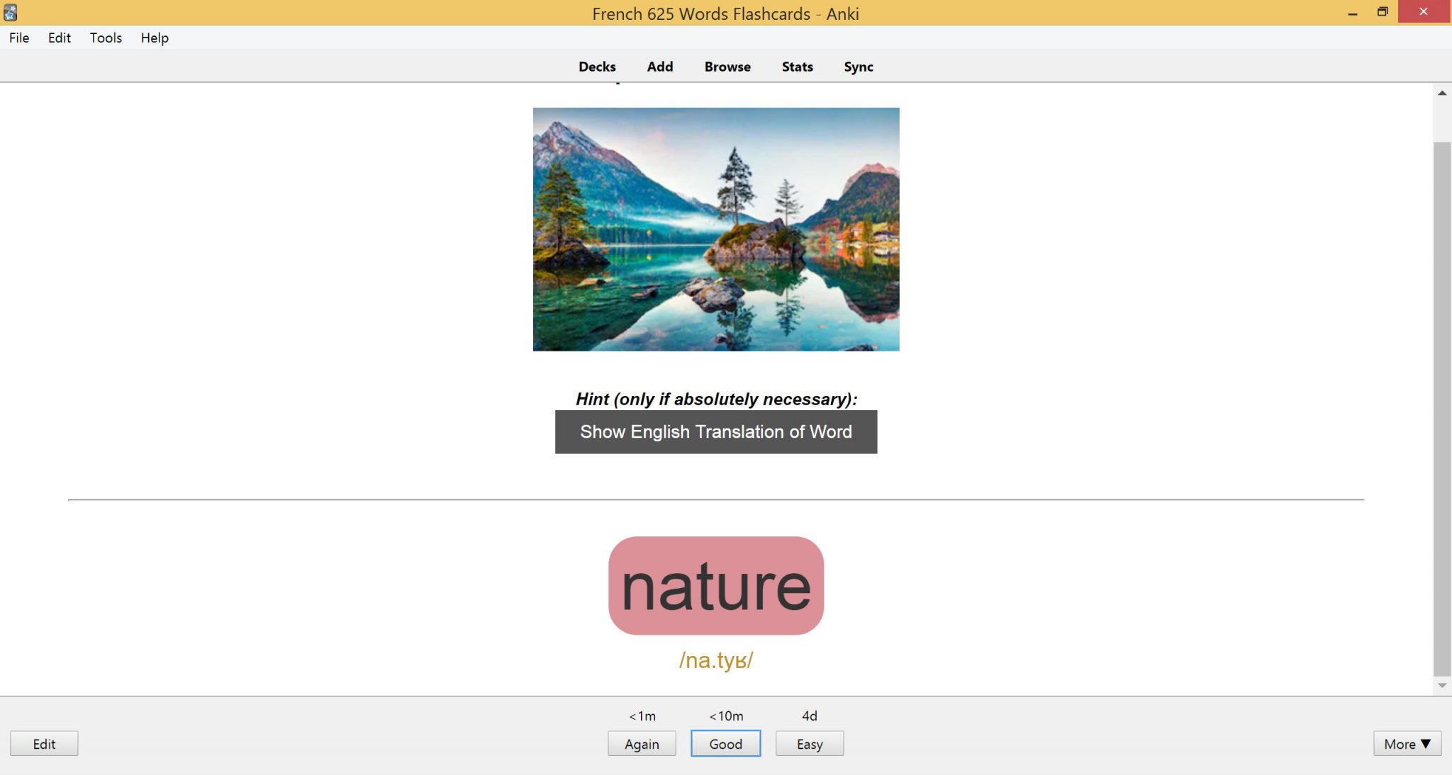 Anki French Flashcards SPEAKADA