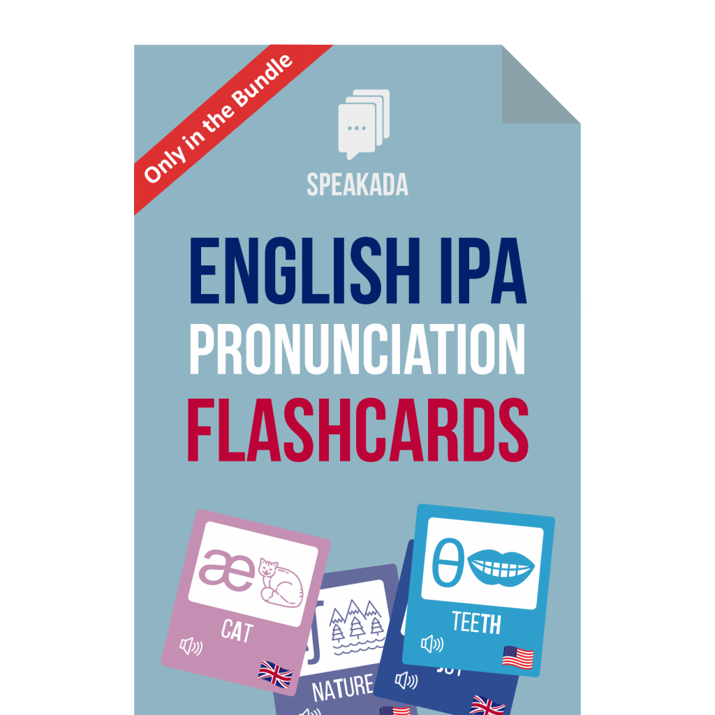 English Pronunciation Guide: English IPA Flashcards | SPEAKADA