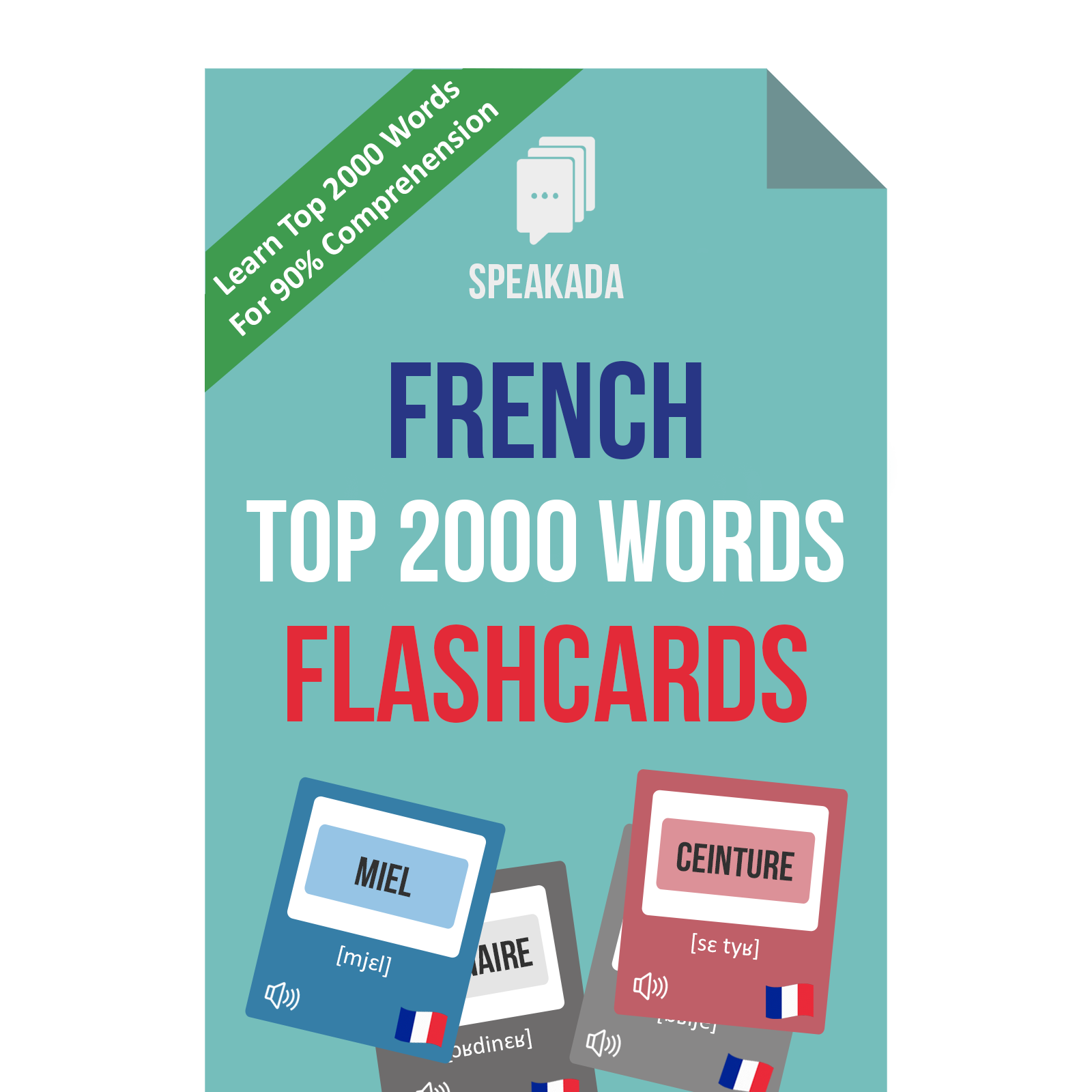 French Top 2000 Words Flashcards SPEAKADA