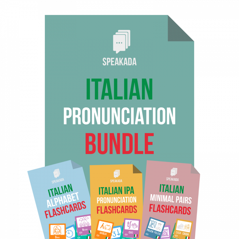 Anki Italian Pronunciation Flashcards Bundle To Learn Italian Now ...