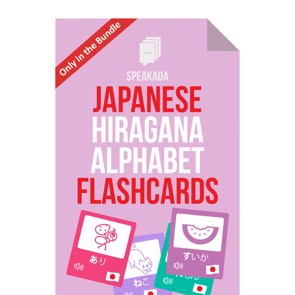 Japanese Alphabet Hiragana Flashcards For Anki Speakada
