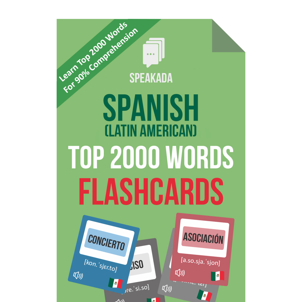 1000 Most Common Spanish Words - Frequency Vocabulary - Strømmen Language  Classes