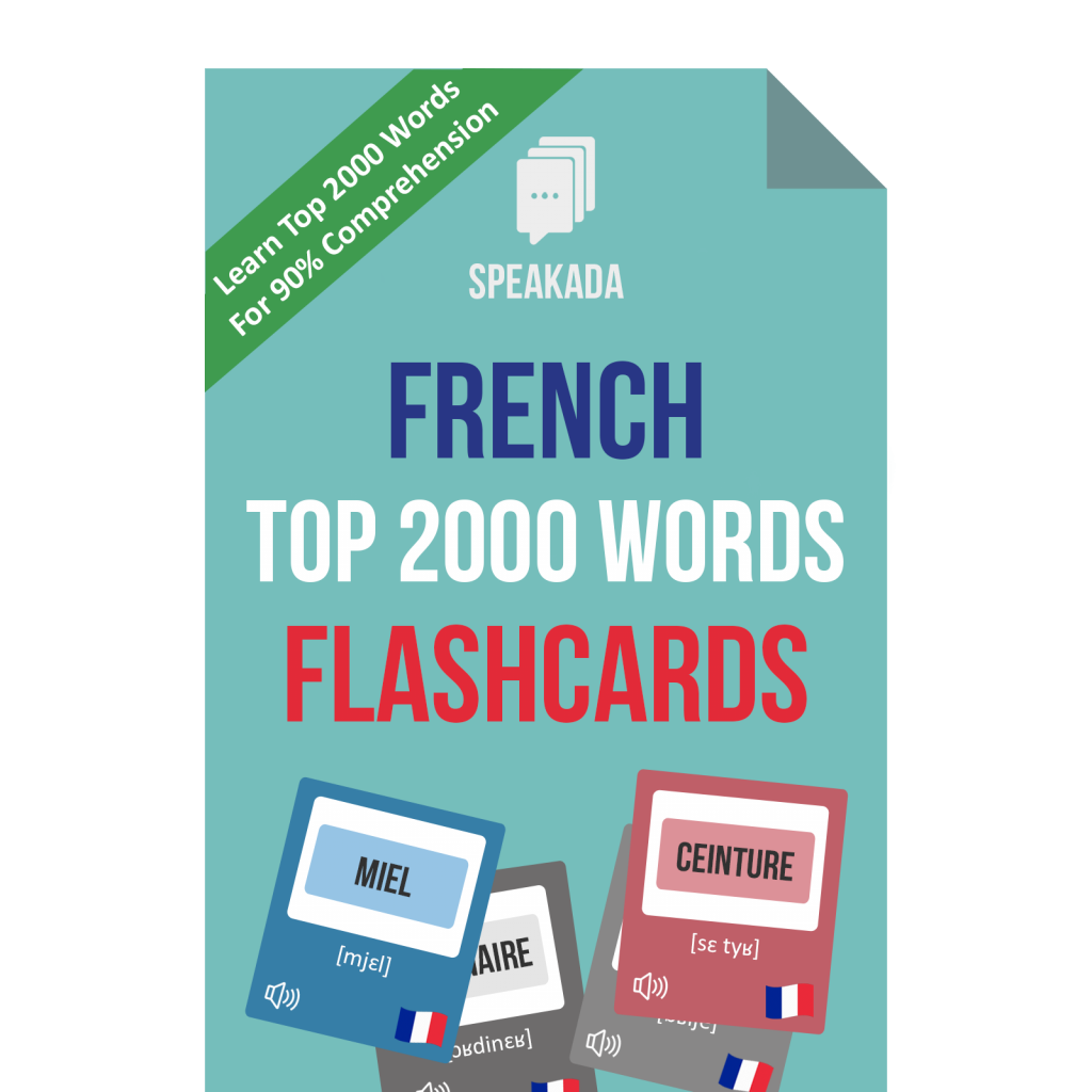 2000 Most Common French Words Anki Flashcards SPEAKADA