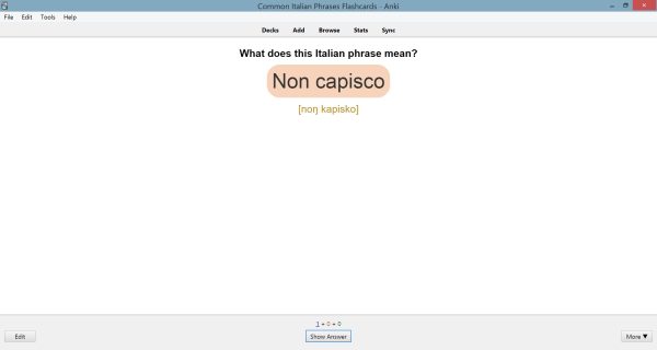 Common Italian Phrases Anki Flashcards | SPEAKADA