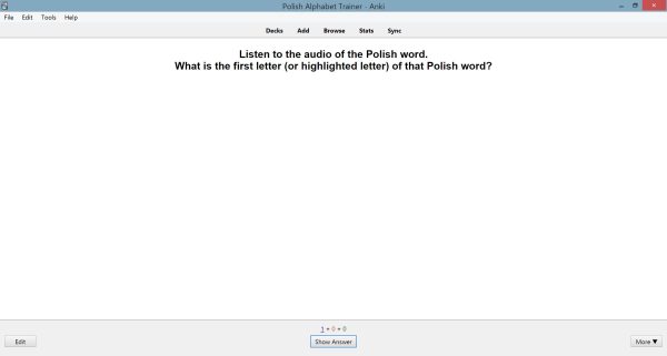 Anki Polish Alphabet Flashcards to Learn Polish | SPEAKADA