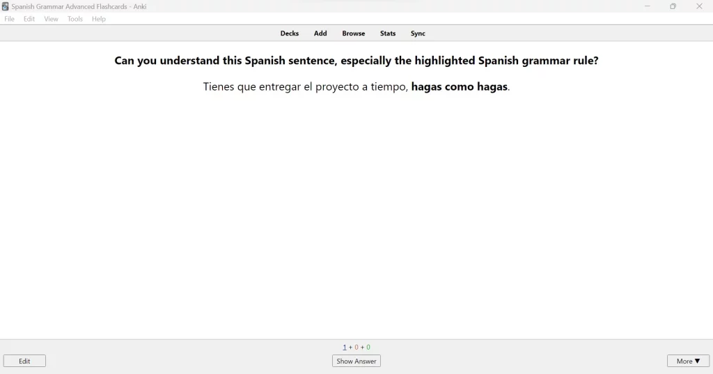 Spanish Grammar Advanced Flashcards (C1) | SPEAKADA