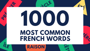 1000 most common french words